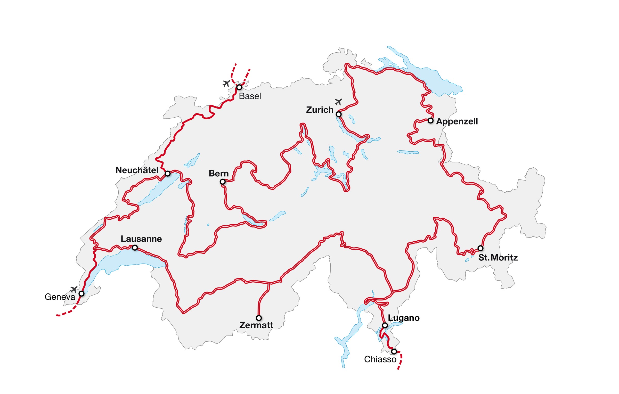 Schweiz Tourismus Karte : Schweiz Karte Der Wichtigsten